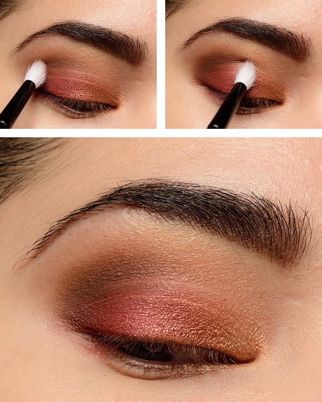 Shimmer oogschaduw make-up tutorial
