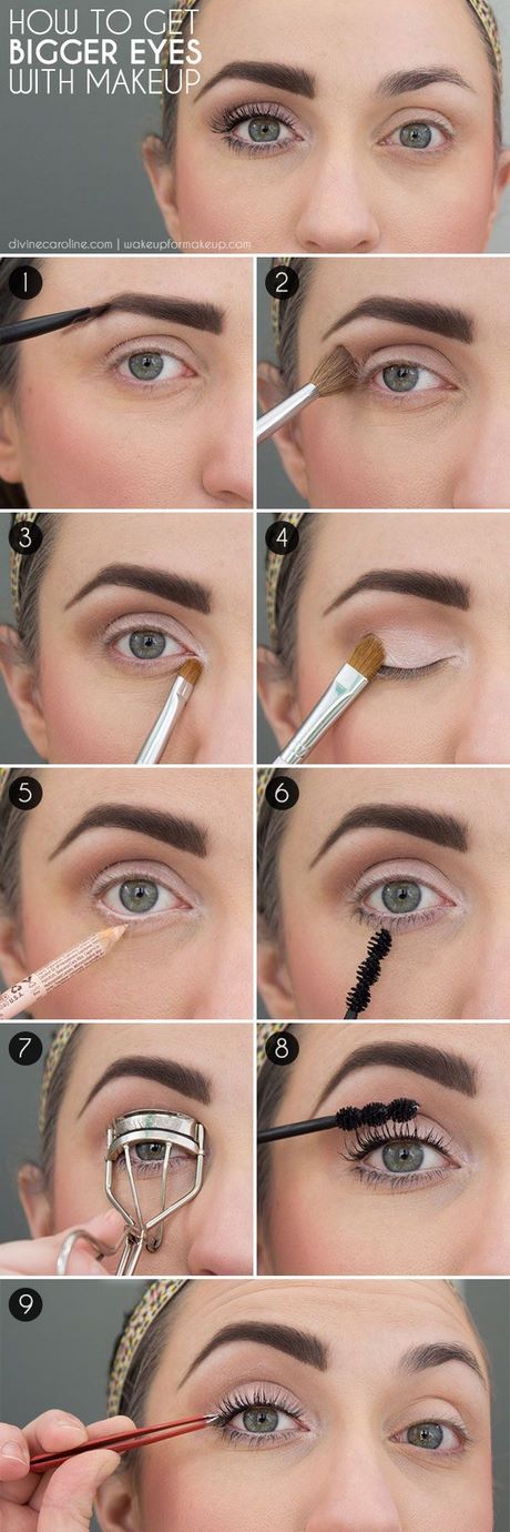Grote wimper make-up tutorial