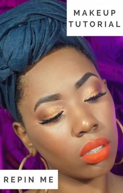 black-and-gold-makeup-tutorial-for-black-women-98_15 Zwart en goud make - up tutorial voor zwarte vrouwen