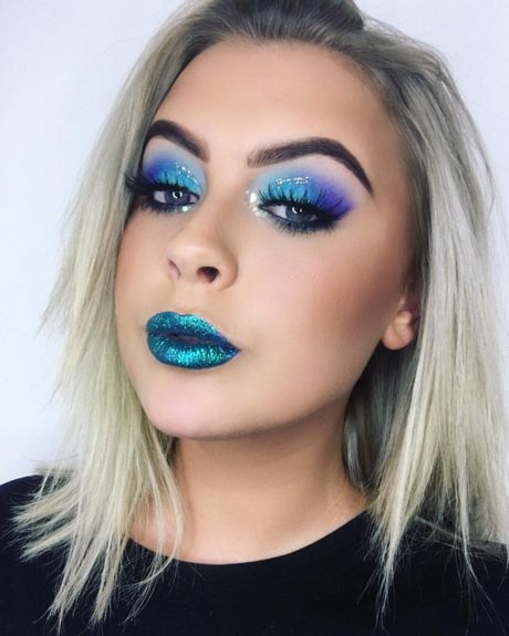 blue-mermaid-makeup-tutorial-08_10 Blauwe zeemeermin make-up tutorial
