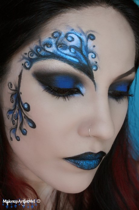 bright-blue-makeup-tutorial-82_10 Bright blue make-up tutorial