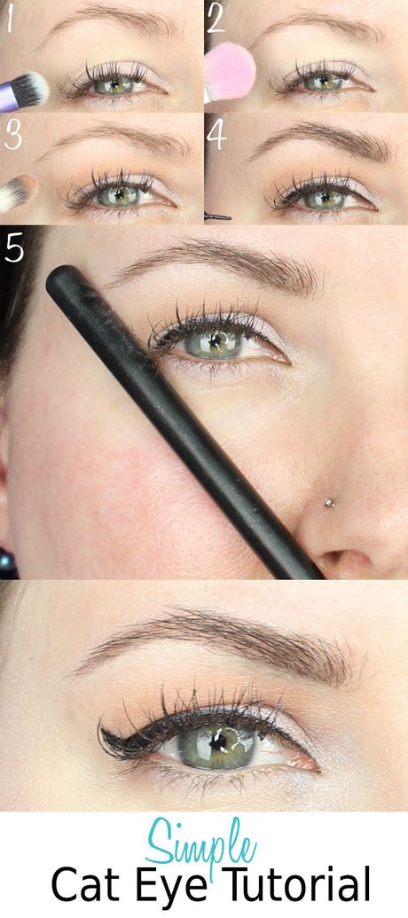 Cat eye make-up tutorial capuchon ogen