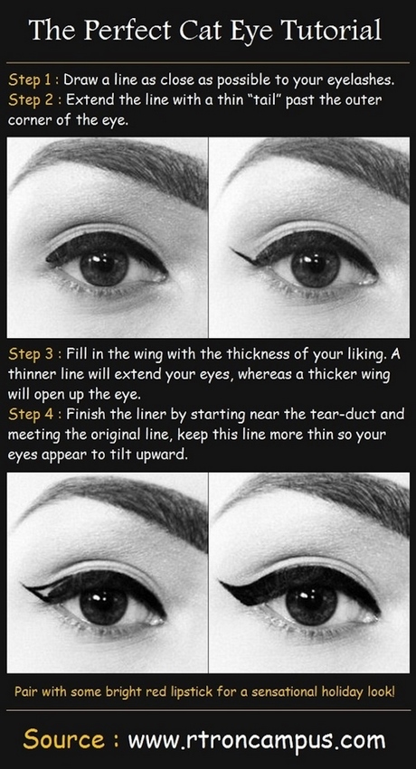 cat-eye-makeup-tutorial-liquid-eyeliner-88_3 Cat eye make-up tutorial Vloeibare eyeliner