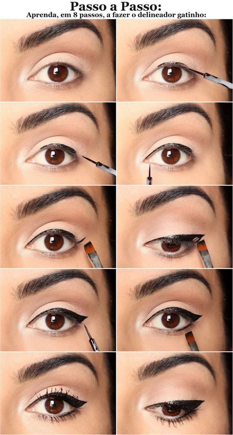 cat-eye-makeup-tutorial-liquid-eyeliner-88_9 Cat eye make-up tutorial Vloeibare eyeliner