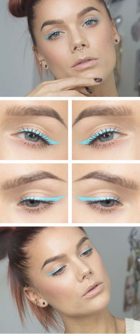 color-eyeliner-makeup-tutorial-70_10 Kleur eyeliner make-up tutorial