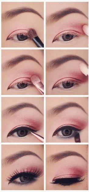 Kleurrijke oogschaduw make-up tutorial