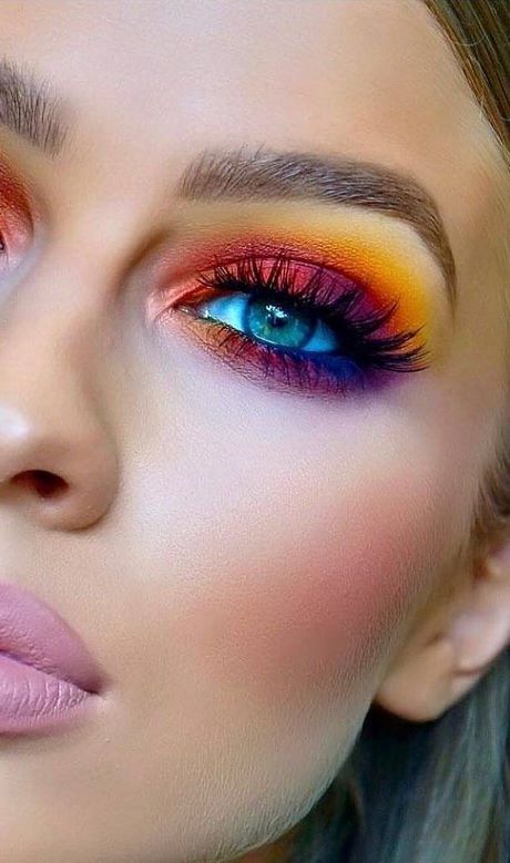 colorful-eyeshadow-makeup-tutorial-18_13 Kleurrijke oogschaduw make-up tutorial