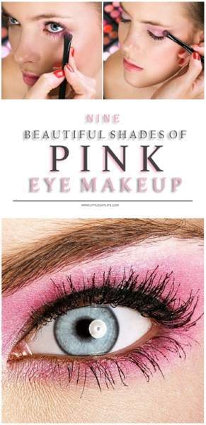 cute-pink-eye-makeup-tutorial-36 Leuke roze oog make-up tutorial