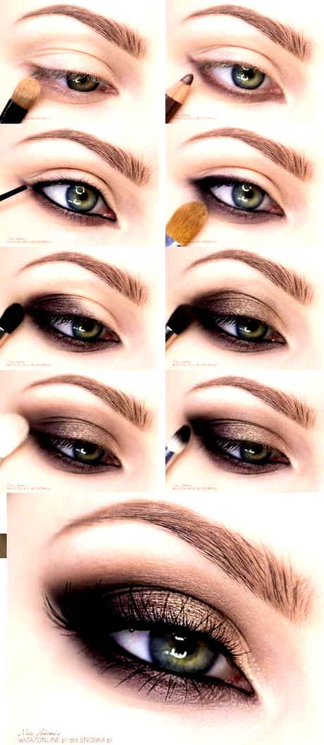 dark-brown-eye-makeup-tutorial-45 Donkerbruin oog make-up tutorial