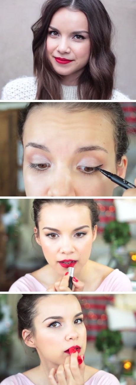 easy-christmas-makeup-tutorial-84_14 Easy christmas make-up tutorial