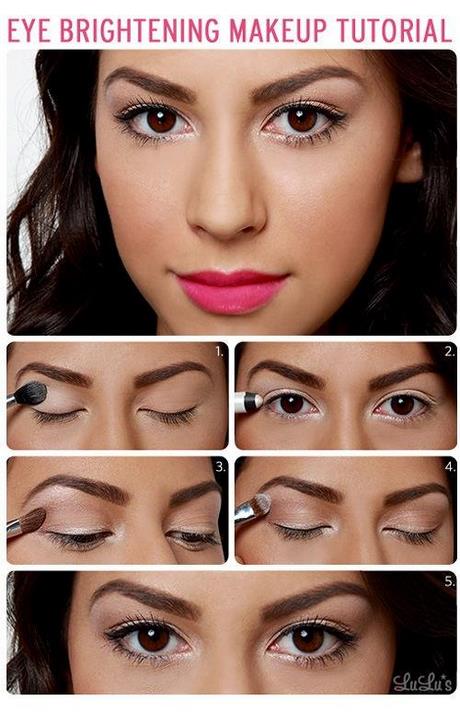 Avond make - up tutorial voor bruine ogen