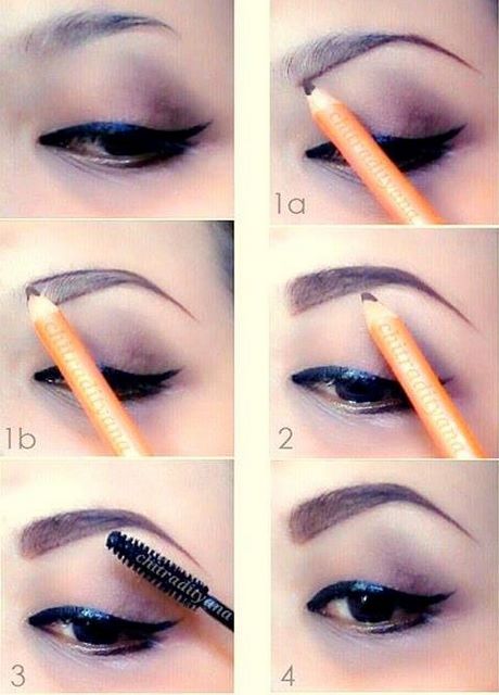 eyebrow-makeup-tutorial-with-pencil-91_15 Wenkbrauw make - up tutorial met potlood