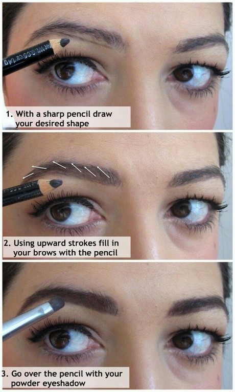 eyebrow-makeup-tutorial-with-pencil-91_5 Wenkbrauw make - up tutorial met potlood