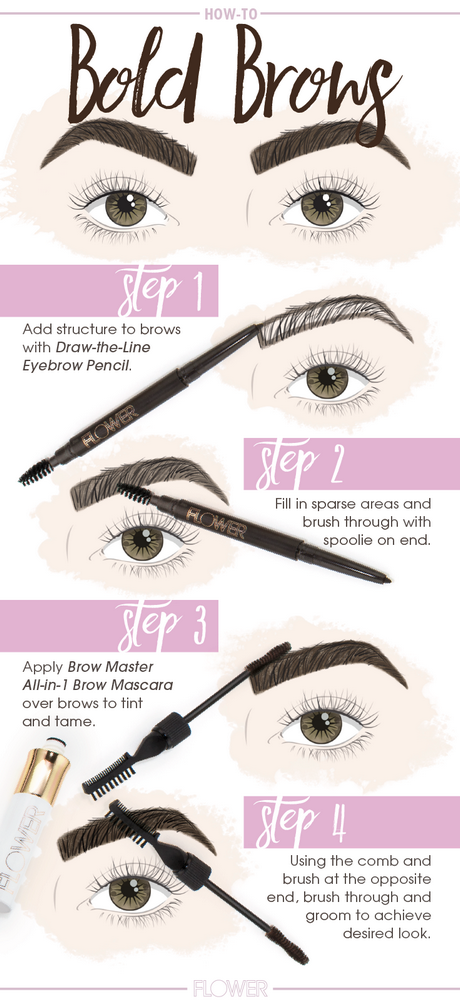 eyebrows-makeup-tutorial-with-pencil-12_3 Wenkbrauwen Make-up tutorial met potlood
