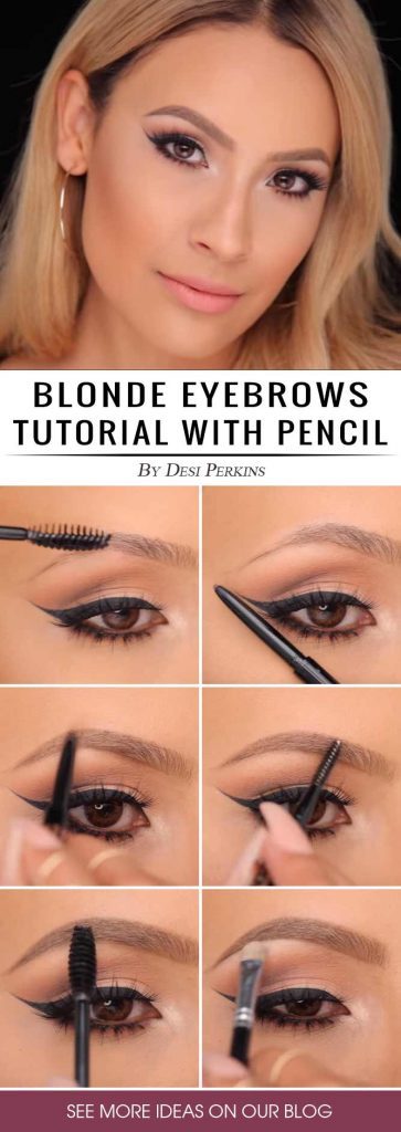 eyebrows-makeup-tutorial-with-pencil-12_8 Wenkbrauwen Make-up tutorial met potlood