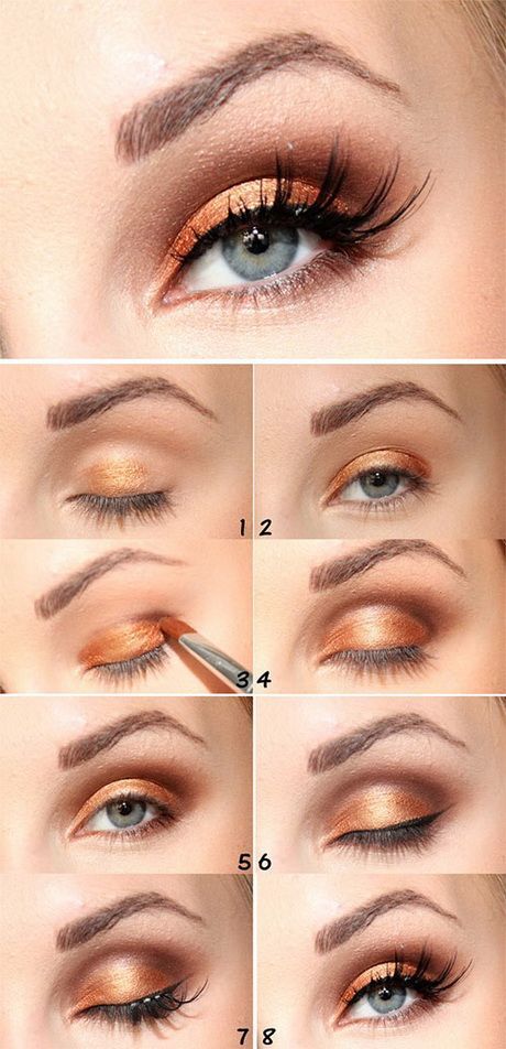 fall-makeup-tutorial-for-blue-eyes-23_16 Val make - up tutorial voor blauwe ogen