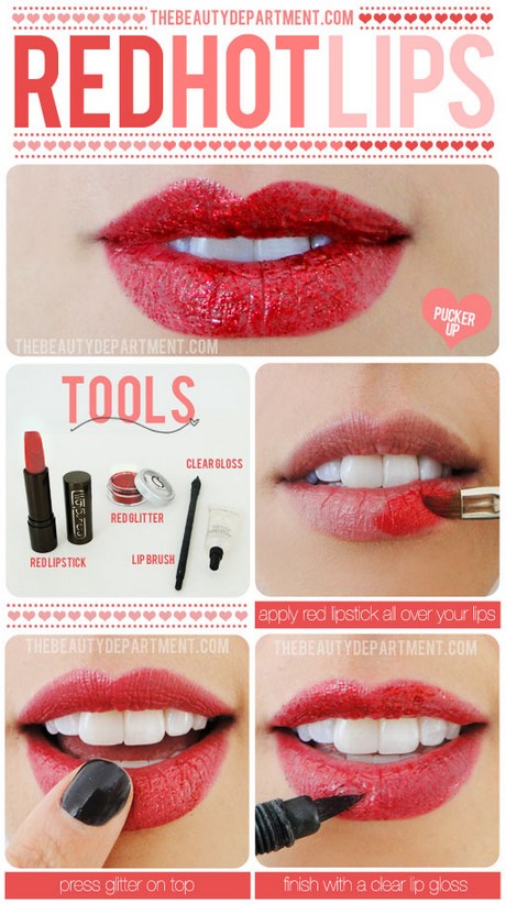 glitter-lips-makeup-tutorial-76_7 Glitter lippen make-up tutorial