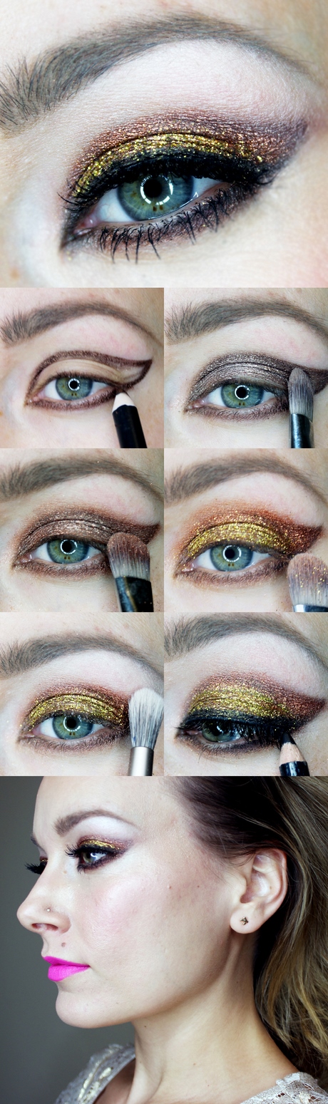 holiday-sparkle-makeup-tutorial-47_16 Vakantie sparkle make-up tutorial
