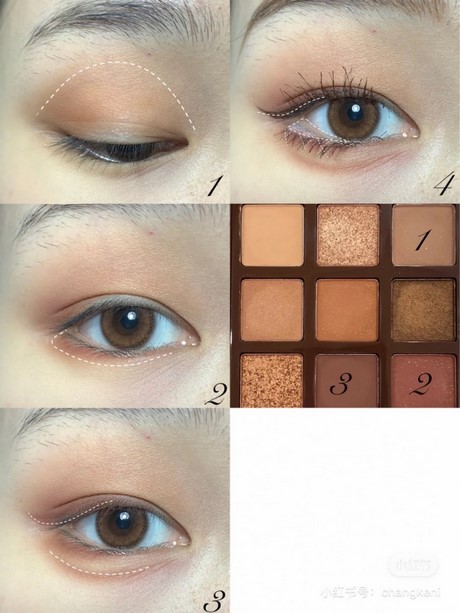 Make-up voor enkele oogleden tutorial