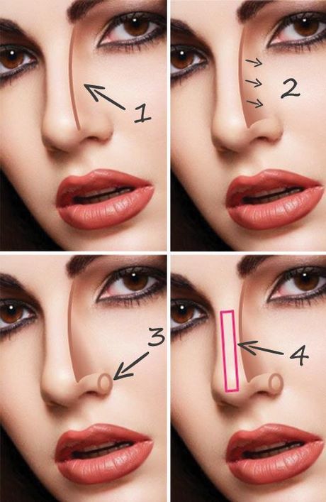 makeup-tutorial-for-flat-nose-41_10 Make - up tutorial voor platte neus