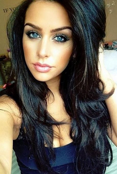 makeup-tutorials-for-blue-eyes-black-hair-56_14 Make - up tutorials voor blauwe ogen Zwart haar