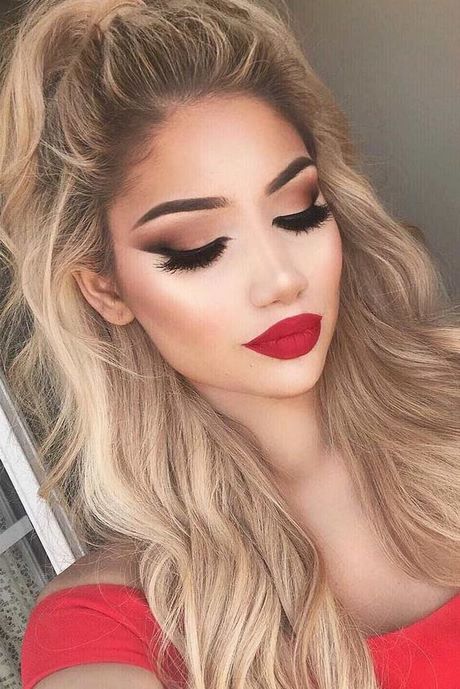 makeup-with-red-lipstick-tutorial-68_7 Make-up met rode lippenstift tutorial