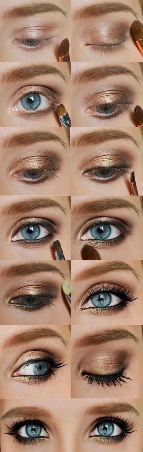 navy-blue-smokey-eye-makeup-tutorial-86_17 Marineblauw smokey eye make-up tutorial