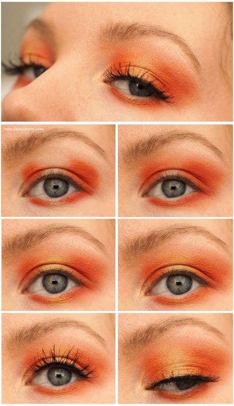 reservoir Maxim stoel Oranje en bruine make-up tutorial