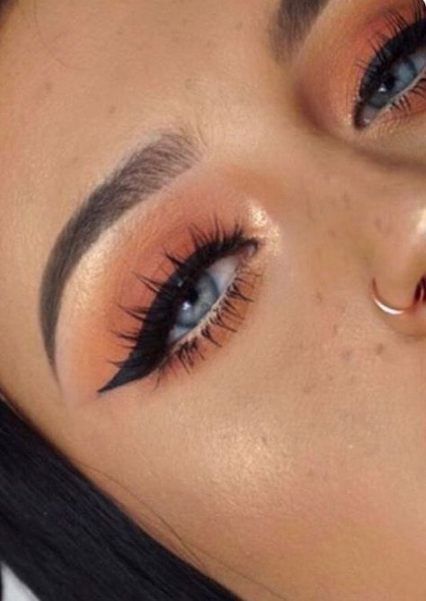 orange-and-brown-makeup-tutorial-36_3 Oranje en bruine make-up tutorial