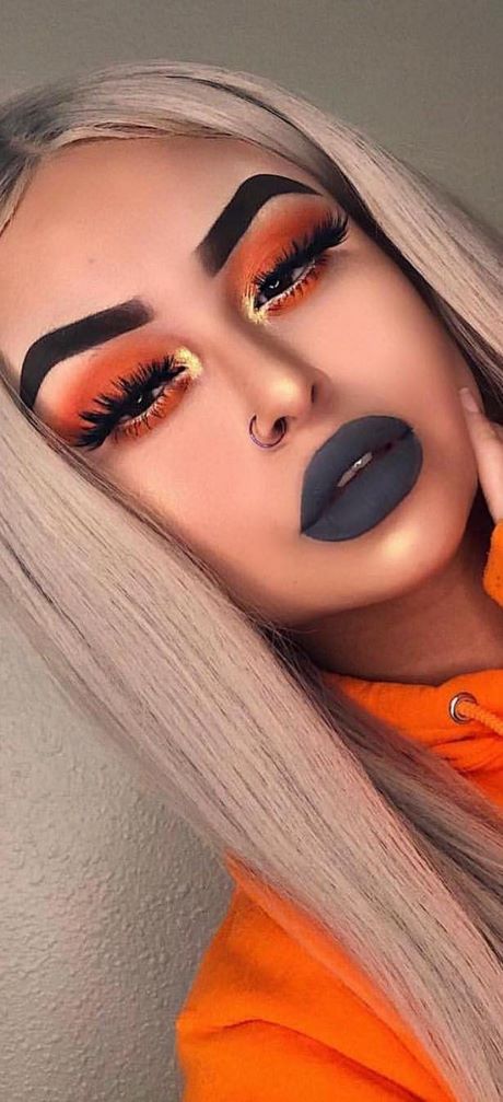 orange-and-brown-makeup-tutorial-36_4 Oranje en bruine make-up tutorial