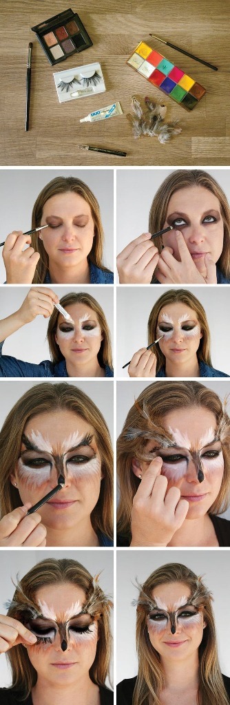 owl-makeup-tutorial-34_17 Uil make-up tutorial