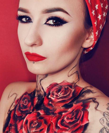 Pin up rockabilly make-up tutorial