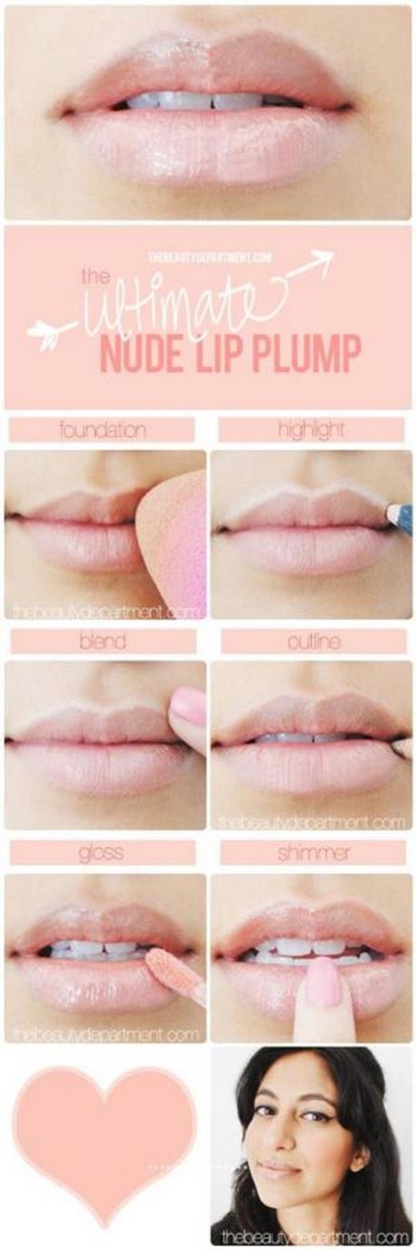 Mollige lippen make-up tutorial