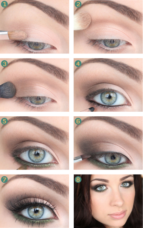 Prom make - up tutorial voor groene ogen