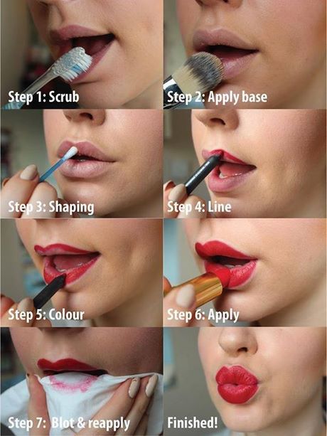 purple-lips-makeup-tutorial-09 Paarse lippen make-up tutorial