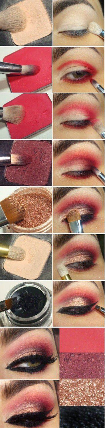 red-brown-makeup-tutorial-74_6 Red brown Make-up tutorial