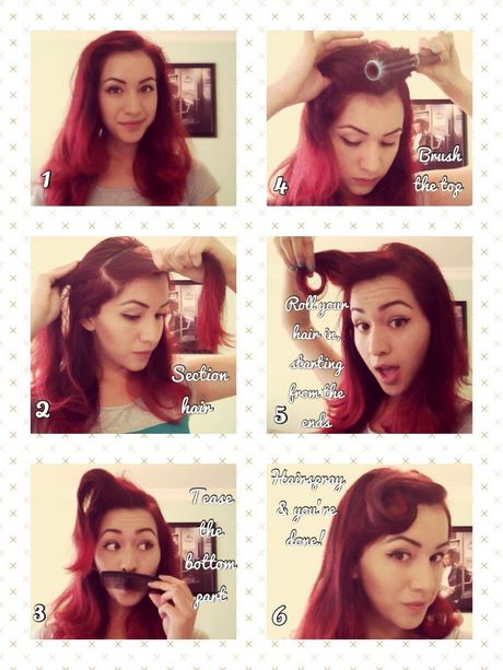 rockabilly-hair-and-makeup-tutorial-01_8 Rockabilly haar en make-up tutorial