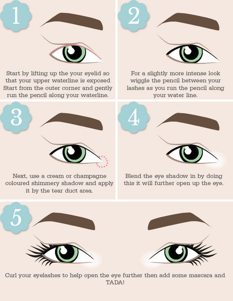 white-eyeliner-makeup-tutorial-25 Witte eyeliner make-up tutorial