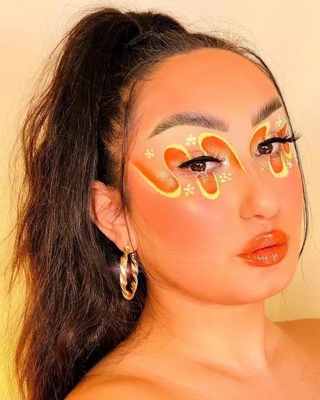 black-and-orange-makeup-tutorial-63_5-10 Zwarte en oranje make-up tutorial