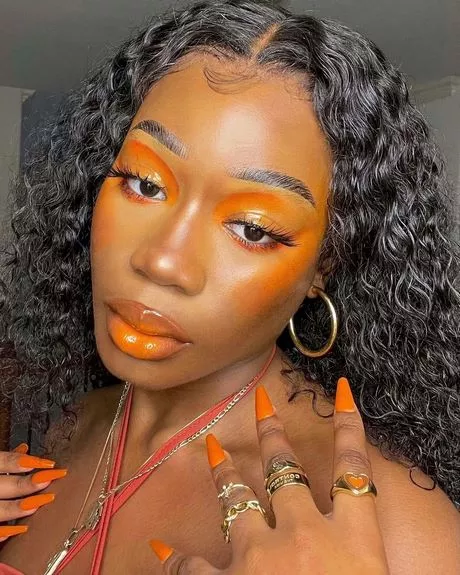 black-and-orange-makeup-tutorial-63_8-13 Zwarte en oranje make-up tutorial