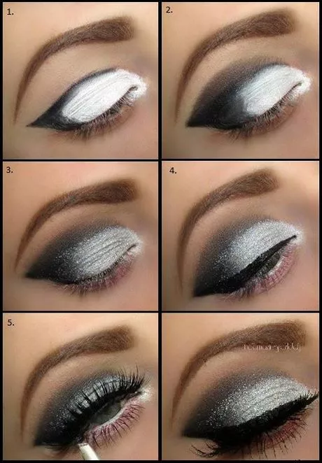 black-and-silver-makeup-eyes-tutorial-43_3-10 Zwarte en zilveren make-up Ogen tutorial