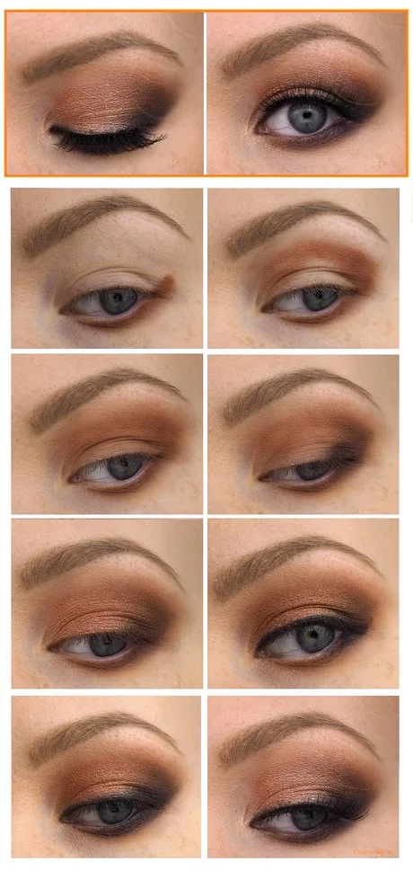 blue-and-brown-makeup-tutorial-09_6-14 Blauwe en bruine make-up tutorial