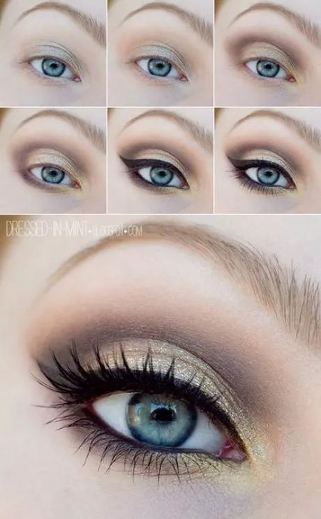 blue-and-brown-makeup-tutorial-09_9-16 Blauwe en bruine make-up tutorial
