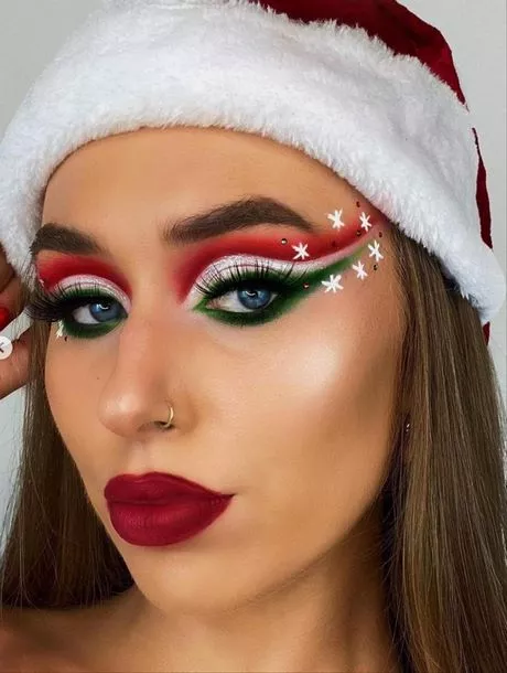christmas-glitter-makeup-tutorial-86_3-12 Kerst glitter make-up tutorial