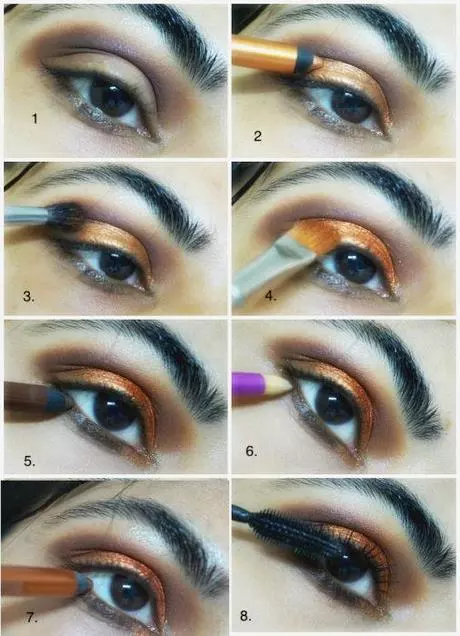 copper-chic-makeup-tutorial-90_11-3 Copper chic make-up tutorial