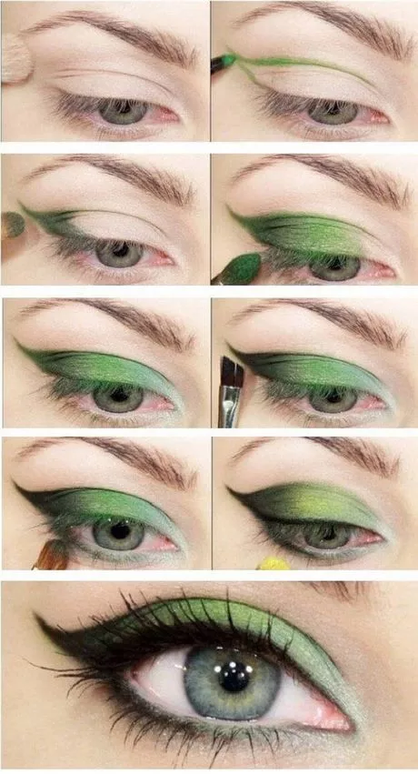 dark-green-eye-makeup-tutorial-39-2 Donkergroene oog make-up tutorial