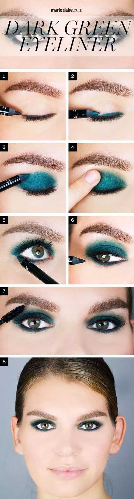 dark-green-eye-makeup-tutorial-39_10-3 Donkergroene oog make-up tutorial