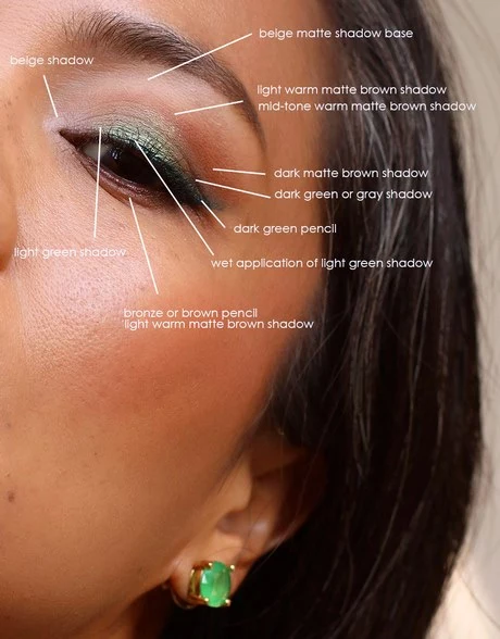dark-green-eye-makeup-tutorial-39_7-13 Donkergroene oog make-up tutorial