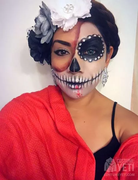 day-of-the-dead-makeup-tutorial-catrina-84_10-2 Dag van de dode make-up tutorial catrina