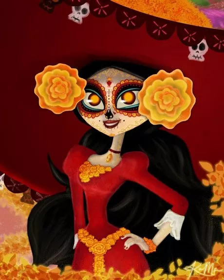 day-of-the-dead-makeup-tutorial-catrina-84_8-18 Dag van de dode make-up tutorial catrina